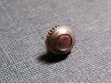 Lecoultre solid gold crown, push, 4.9mm appro...