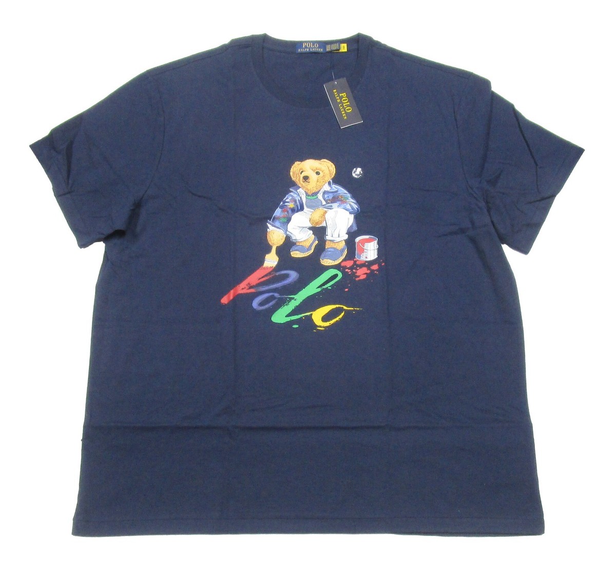 Polo Ralph Lauren Big & Tall Men's Navy Polo Bear Graphic