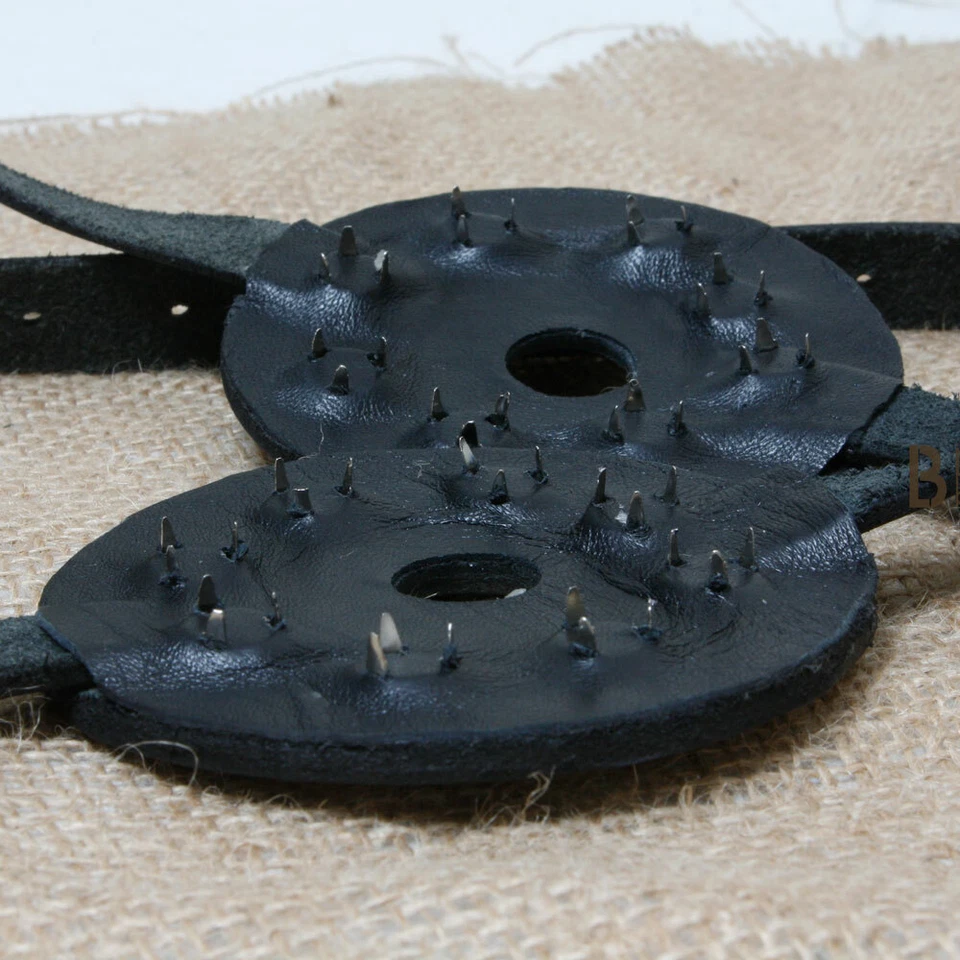 Sutiã dominó couro bovino real com pontas ajuste ajustável para todos - Imagem 2 de 3