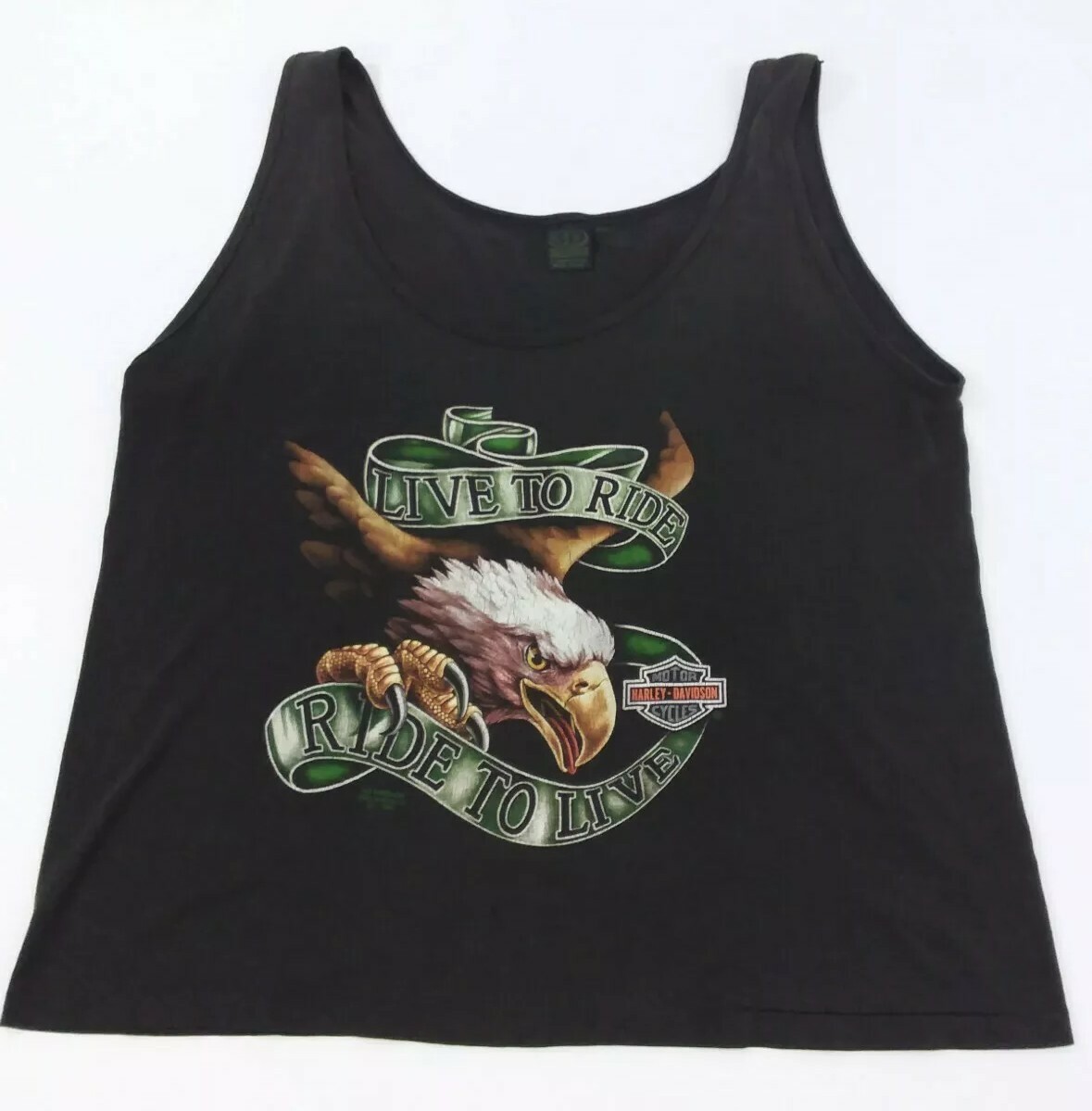 トップス 90s ULTIMATE HARLEY DAVIDSON 3Demblem Vintage Harley Davidson Shirt Adult XL 3D Emblem 90s Biker