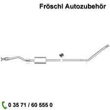 für Kia Picanto 1,0 1,1 Mitteltopf mit flexiblen Rohr Flexrohr Auspuff Anlage a*