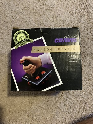 Vintage 1980 Advanced Gravis Analog Joystick Controller IBM PC Flightstick 15pin