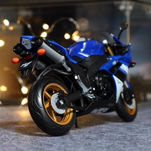 GB WELLY Blue 1:10 YZF R1 Sports Racing Heavy Model Collect Metal Motorcycle - Picture 4 of 12