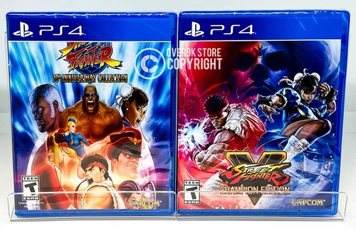 Street Fighter 30th Collection + Street Fighter V 5 Champion Ed - PS4 - New