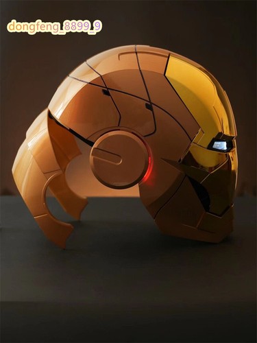 NEW AutoKing Iron Man Silvery Golden MK5 Mask Helmet Wearable Voice Control Gift - Picture 6 of 8