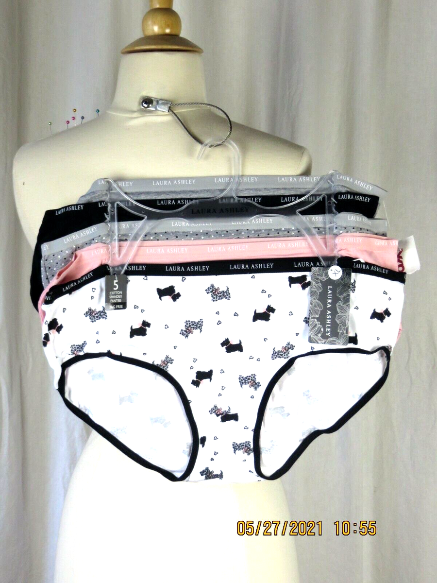 LAURA ASHLEY SZ XL NWT Cotton/Spandex 5 PCS Westie Terrier Panties