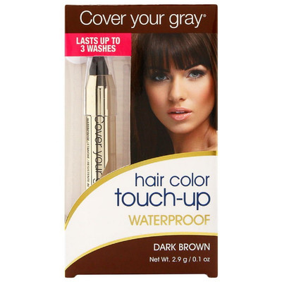 Cover Your Gray Hair Color Waterproof Touch-Up Stick, Dark ...