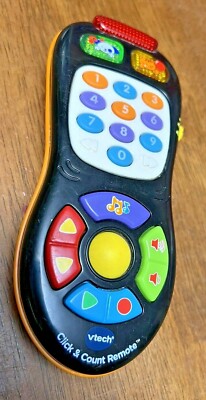 VTECH Click & Count Remote, black and orange, V TECH, tested & works | eBay