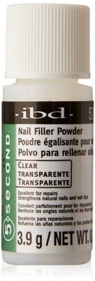 IBD 5 Second Nail Filler Powder 0.13 Ounce (Pack of 1), White