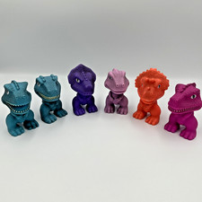 Gi Go Toys Dino Re Evolution Dinosaur Action Figures Vinyl Set of 6 Lot