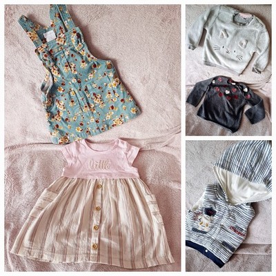 Konvolut Kleinkind, Gr. 80, 5 tlg, Mädchen, Herbst, Versch. Marken, Top Zustand