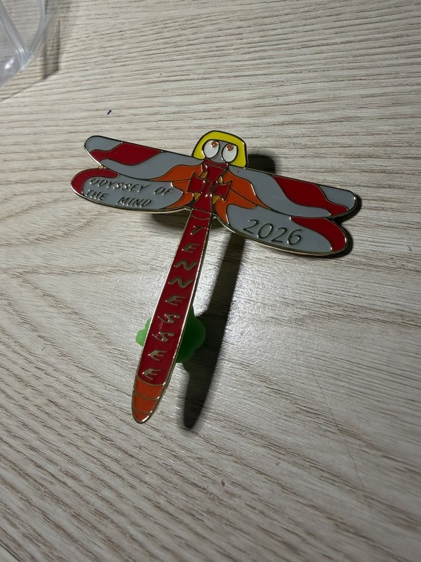 Tennessee Odyssey Of The Mind Dragonfly Single Pin 2026