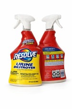  2 Pack Resolve Urine Destroyer Spray   Pet Stain and Odor Remover