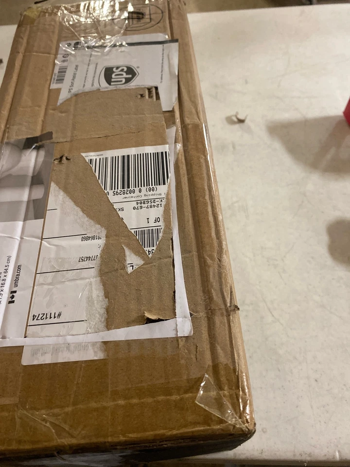 Soporte de papel higiénico vertical Umbra 1012487-670 blanco/níquel Foto 2 de 2