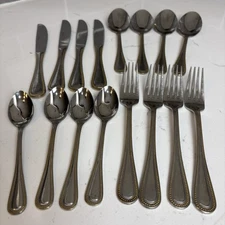 Wallace Royal Bead Gold Trim 18/10 Stainless Flatware Replacement - Choose YOURS