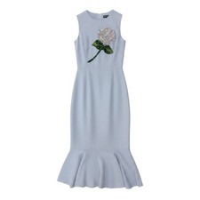 32e13 DOLCE & GABBANA Hortensia Hydrangea Flower Embellished Used AYAN-0