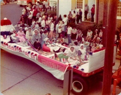 1970 Souderton Fire Co Auxiliary Parade Float Real Photo Postcard Pennsylvania