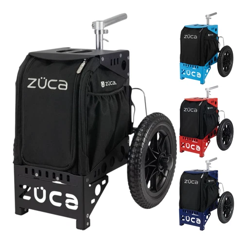 Zuca Compact Disc Golf Cart with Black Bag