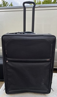 TUMI GROSSER ALPHA SCHWARZ NYLON ERWEITERBAR KOFFER TELESKOPGRIFF 2 ROLLEN KOFFER