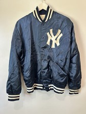 VTG 80s MLB NY YANKEES FELCO SATIN JACKET MADE IN USA 100 Nylon Size Medium