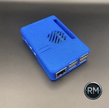 Raspberry Pi 5 Case Snap Fit Active Fan Cooler Compatible Aurora Blue PLA