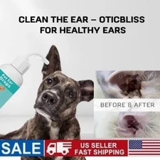 Dog & Cat Ear Cleaner 60ml – Gentle Formula Removes Wax and Odor