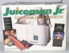 Extractor automático de jugos de frutas y verduras Juiceman Jr de colección (JM1) COMPLETO