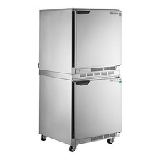 Beverage-Air UCR27AHC-23 Double Stacked 27" Undercounter Refrigerator and 3" Cas