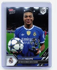 Kylian Mbappé Topps NOW UCL Hat-Trick 6:43 Real Madrid - Topps Now UEFA CL