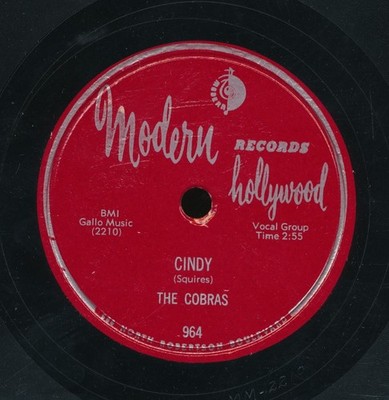 78tk-R&B vocal group-MODERN 964-The Cobras