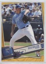 2019 Topps Big League Gold Brad Keller #1 Rookie RC 0b3