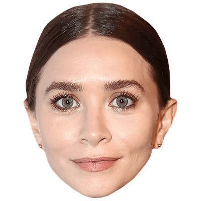 Ashley Olsen (Make Up) Promi Maske, flaches Kartengesicht, Kostüm Maske