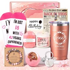 60th Birthday Gifts for Women, Vintage 1966 Fabulous Gift for Her, Funny Happ...
