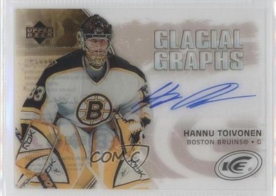 2005-06 Upper Deck Ice Glacial Graphs Label Hannu Toivonen #GG-HT Auto 1e0