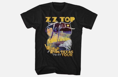 ZZ Top Tejas World Wide Texas Tour 76-77 Unisex T Shirt