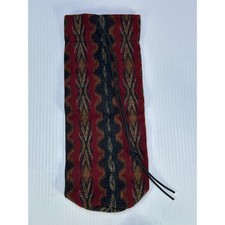 Wine Bag Pendleton Wool Drawstring Pouch Southwestern Geometric Made In USA