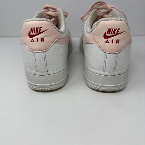 Women's Nike Air Force 1 '07 Size 9 White / Pink 315115-167 - Picture 4 of 9
