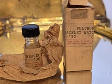 W.F. William Nye & Fulcrum Clock & Watch Oil w/Plenty Of Oil 51-130 see pics