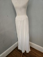 Vintage Angelic Ivory1950s Sears Maxi Slip Skirt S/M Waist 24-28 EUC