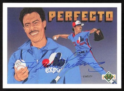 1991 Upper Deck Final Edition Dennis Martinez Auto Montreal Expos #50F COA