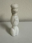 Vintage Avon White Poodle Milk Glass Bottle Empty