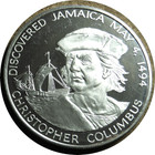 elf Jamaica 10 Dollars 1975 FM Silver Proof Columbus  Ship — photo 1