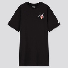 Uniqlo UT Animal Crossing Celeste Short Sleeve Tunic Women's M T-shirt Black NWT
