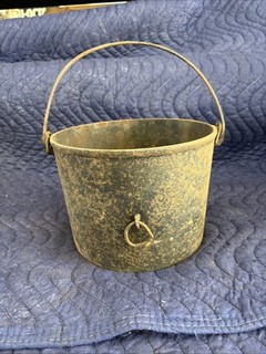 ERIE #6 Cast Iron Cauldron Heat Ring Bail Pre Griswold 1800s Bean Pot?