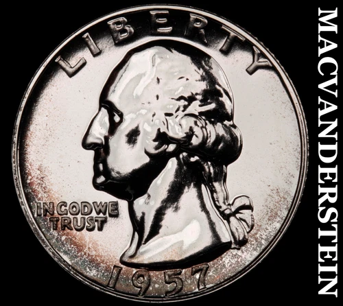1957 Washington Quarter- Silver- Choice Gem Proof Luster No Reserve #J2904