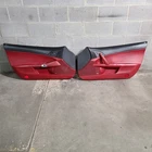 05-13 Corvette C6 Interior Door Trim Cover Panels Red AA7491
