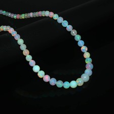 100 Natural Opal Beads Blue Opal Beads Round Opal Beads Gift For Friend 6971