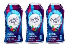Crystal Light Blueberry Raspberry Liquid Drink Mix 3 Bottle Pack