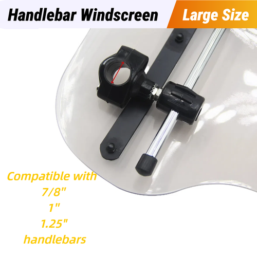 Universal Handlebar 18''X16'' Fit Wind Shield for Midnight Maxim 650/Virago 920 - Picture 5 of 12