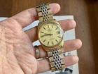 Vintage OMEGA Seamaster 166.0204 Men's 35mm Gold Plated Watch - RUNS For Repair
